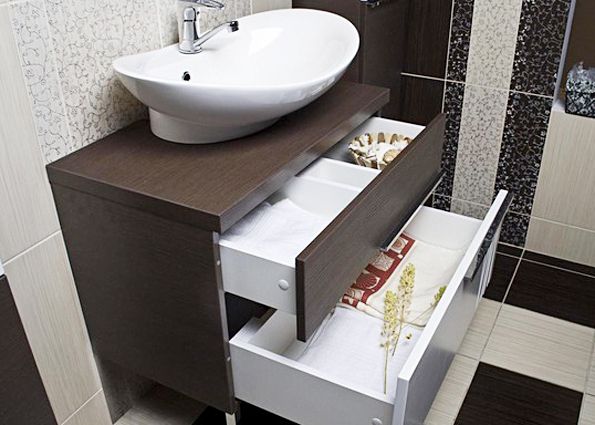 Мебель для маленькой ванной комнаты (фото)